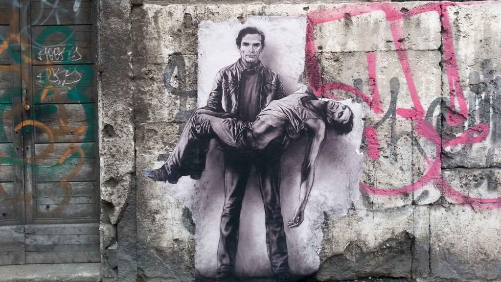 il Circolo-London_Biennale-Venezia-2024_Ernest-Pignon_Pasolini-Rome