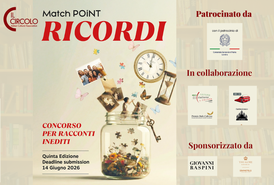 Match Point 2026 Concorso Letterario - Tema Ricordi